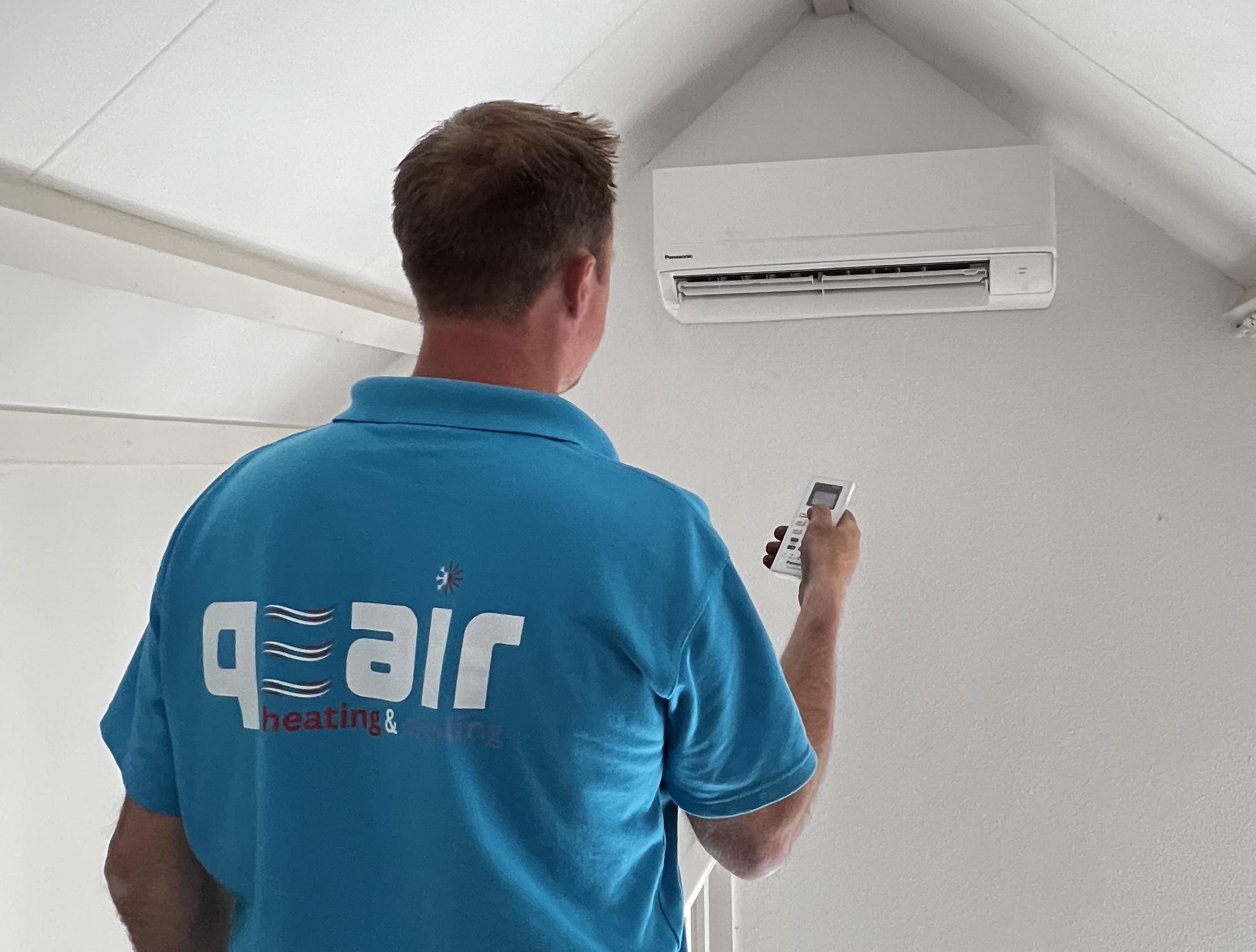 Q-Air monteur met afstandsbediening